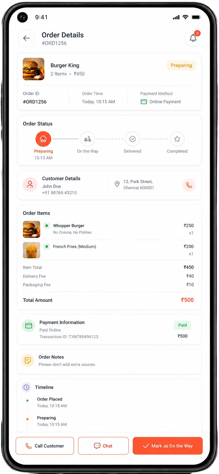 Grubhub Clone -admin-app