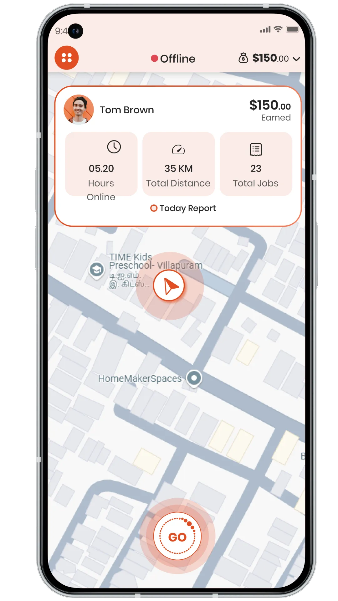 Grubhub Clone -partner-app