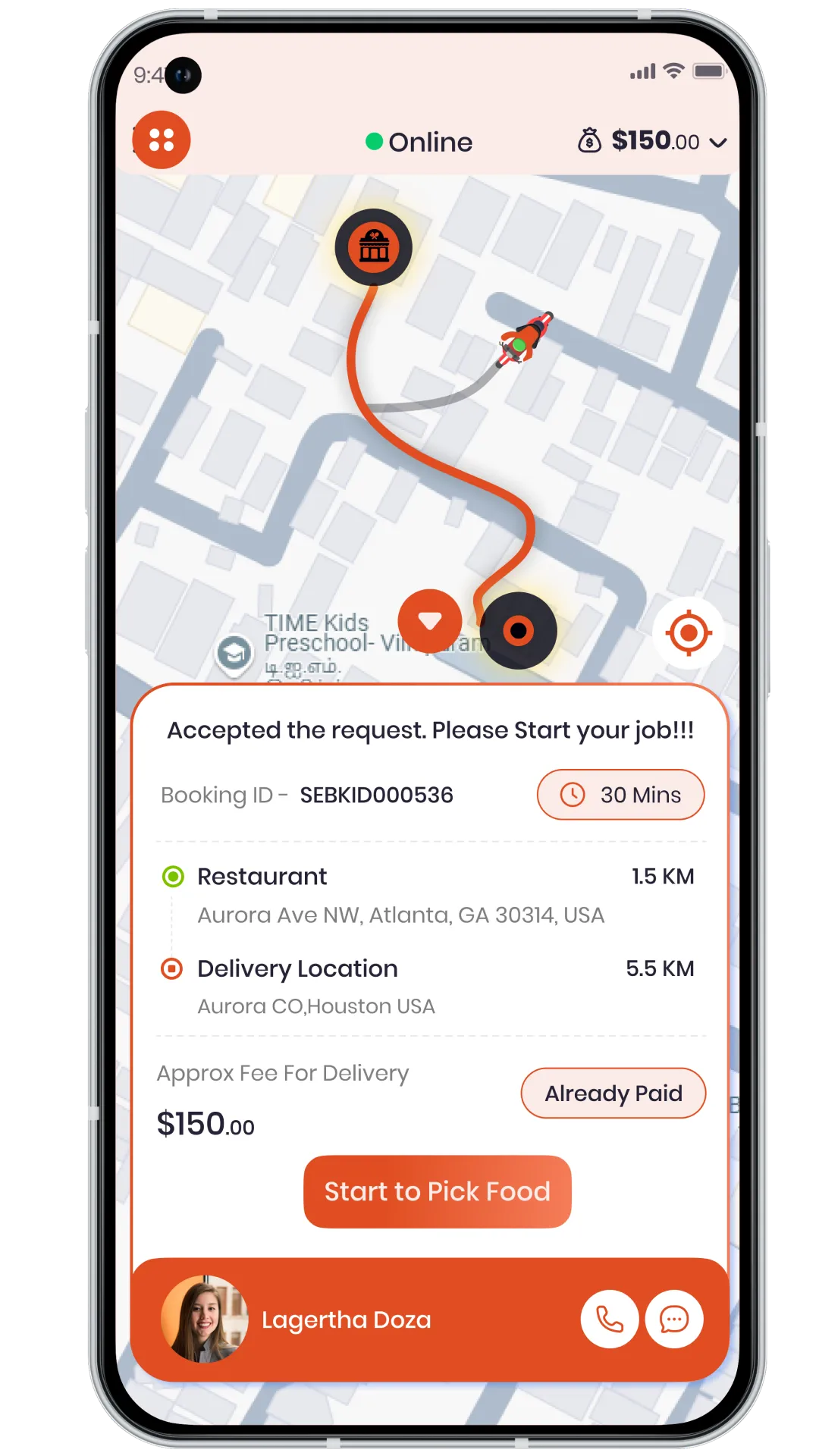 Grubhub Clone -partner-app