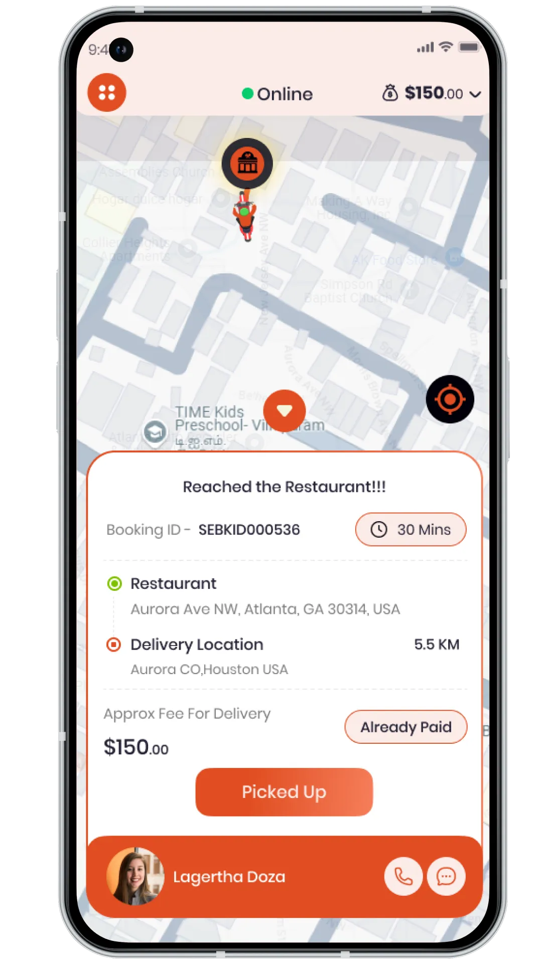 Grubhub Clone -partner-app
