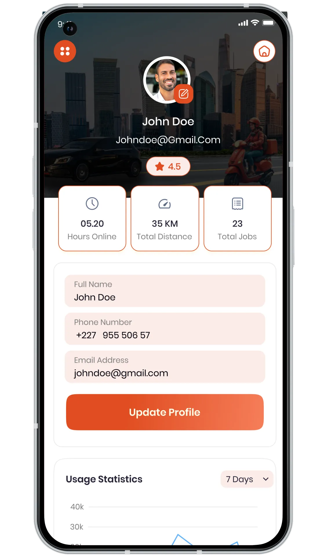 Grubhub Clone -partner-app