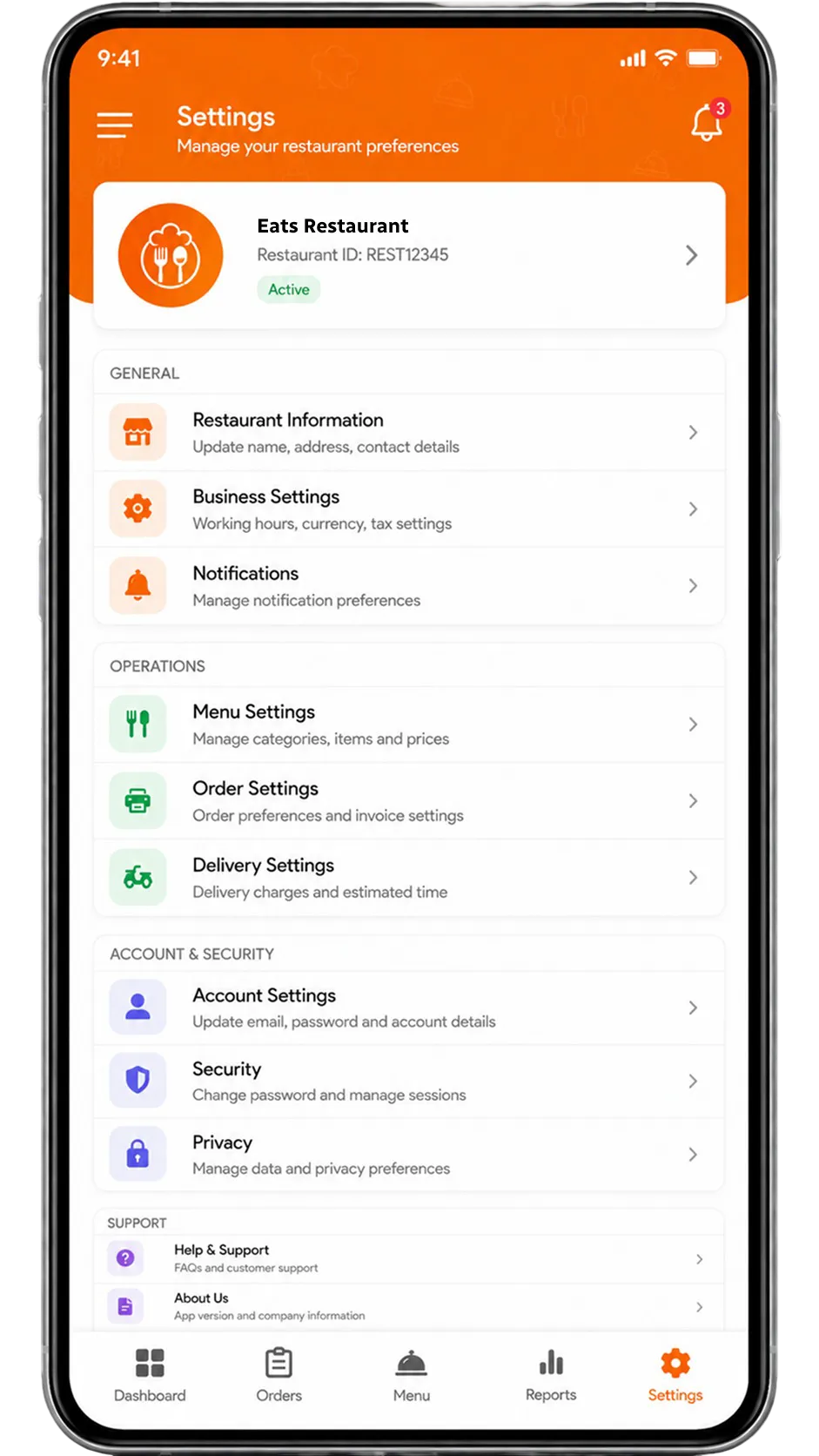 food panda admin panel