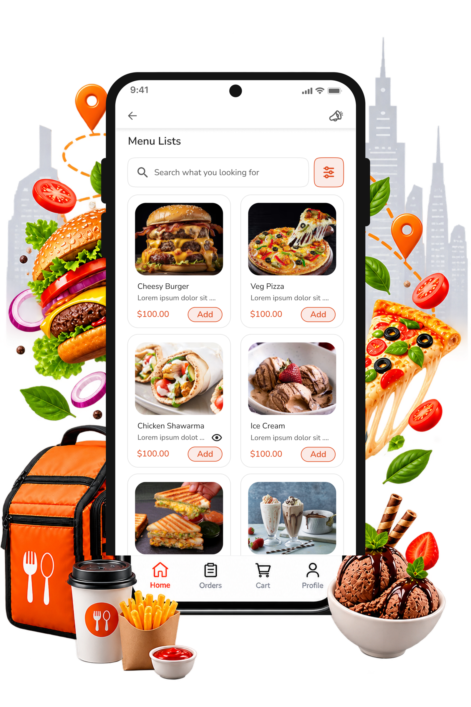 UberEats Clone App panel