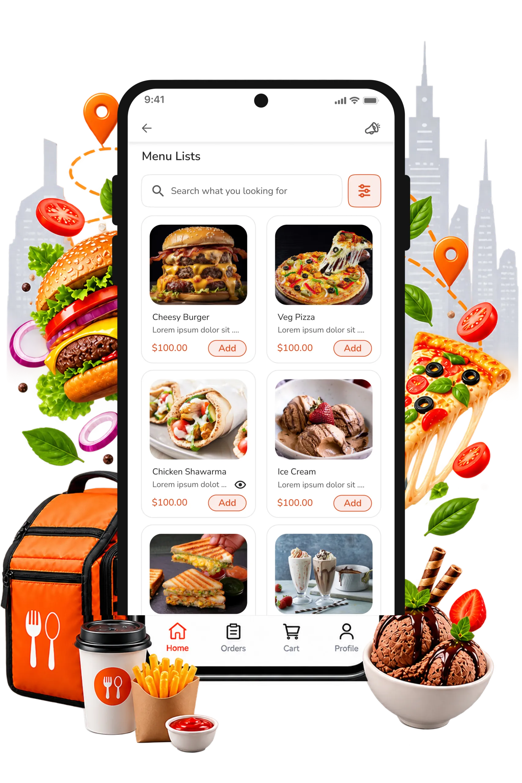 UberEats Clone App panel