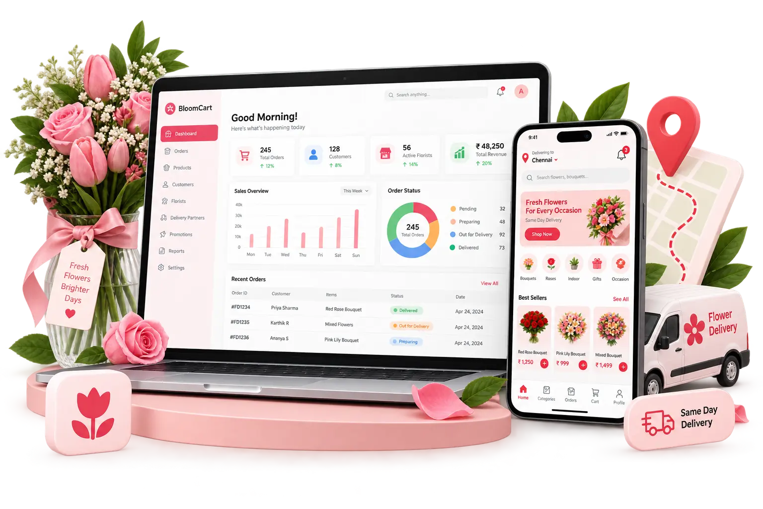 Why Give SpotnEats A Chance to Develop Flower Delivery App