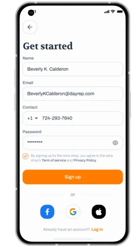 Alcohol Delivery App customer