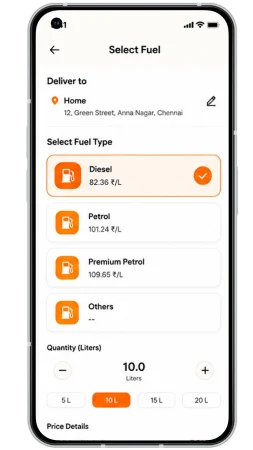 Fuel Delivery customer