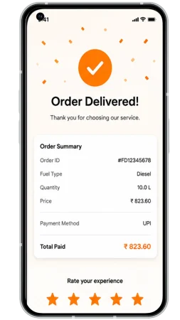 Fuel Delivery customer