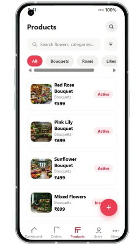 flower admin panel