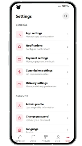flower admin panel
